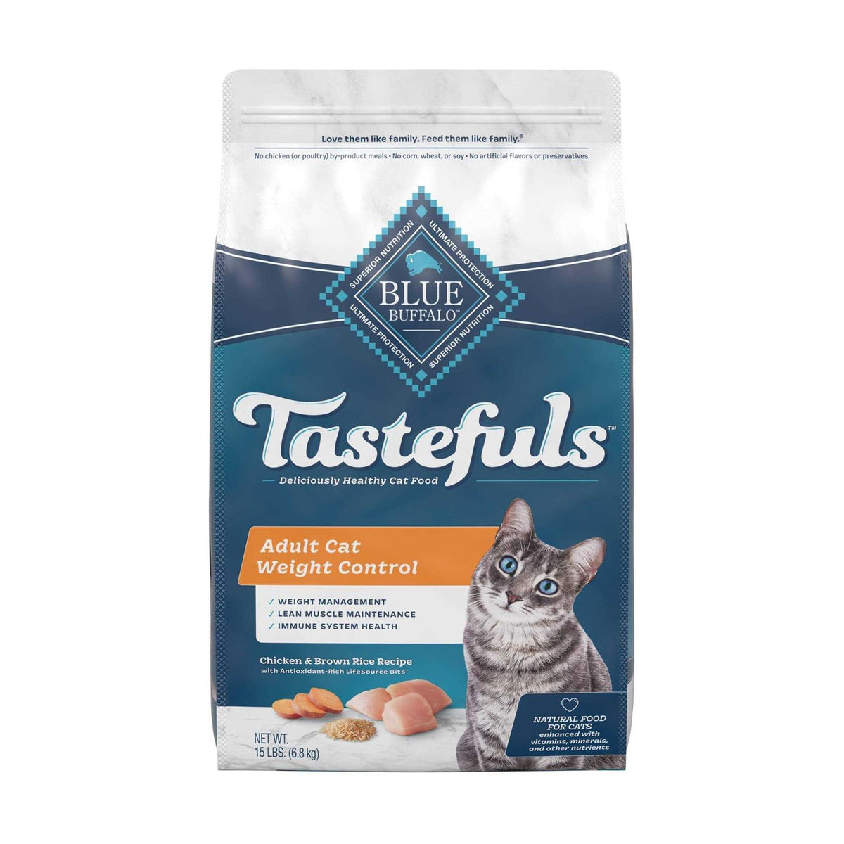 Blue Weight Control Adult Cat Dry Food N388073