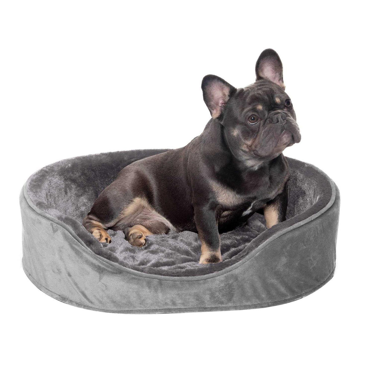 Plush Velvet Oval Dog Bed M3656