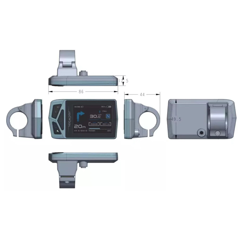 Electric Bicycle LCD Display W69404