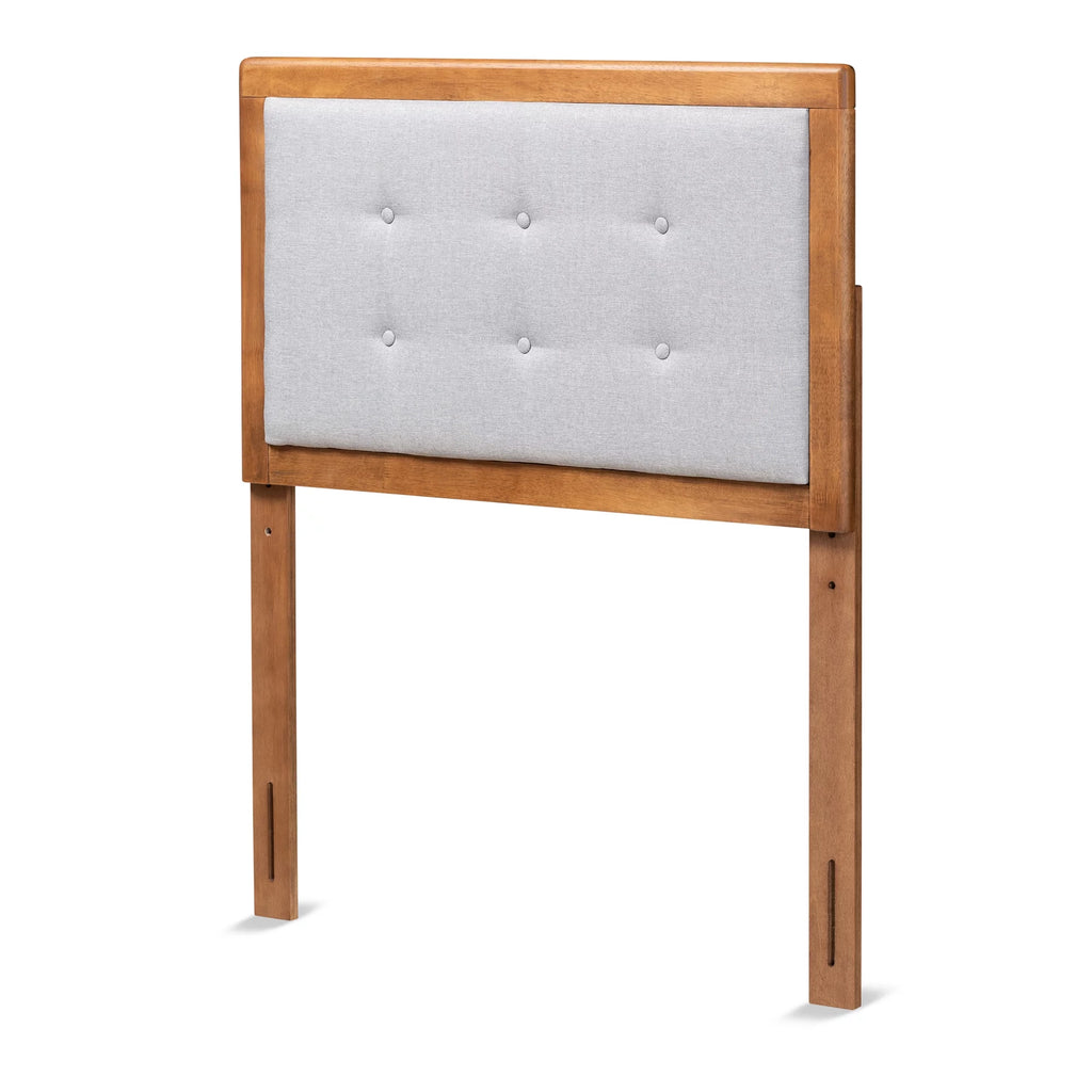 Light Grey Walnut Twin Headboard E595