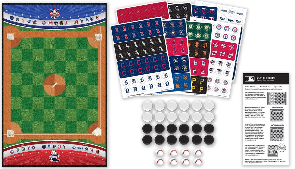 MLB Checkers Board Game B2809