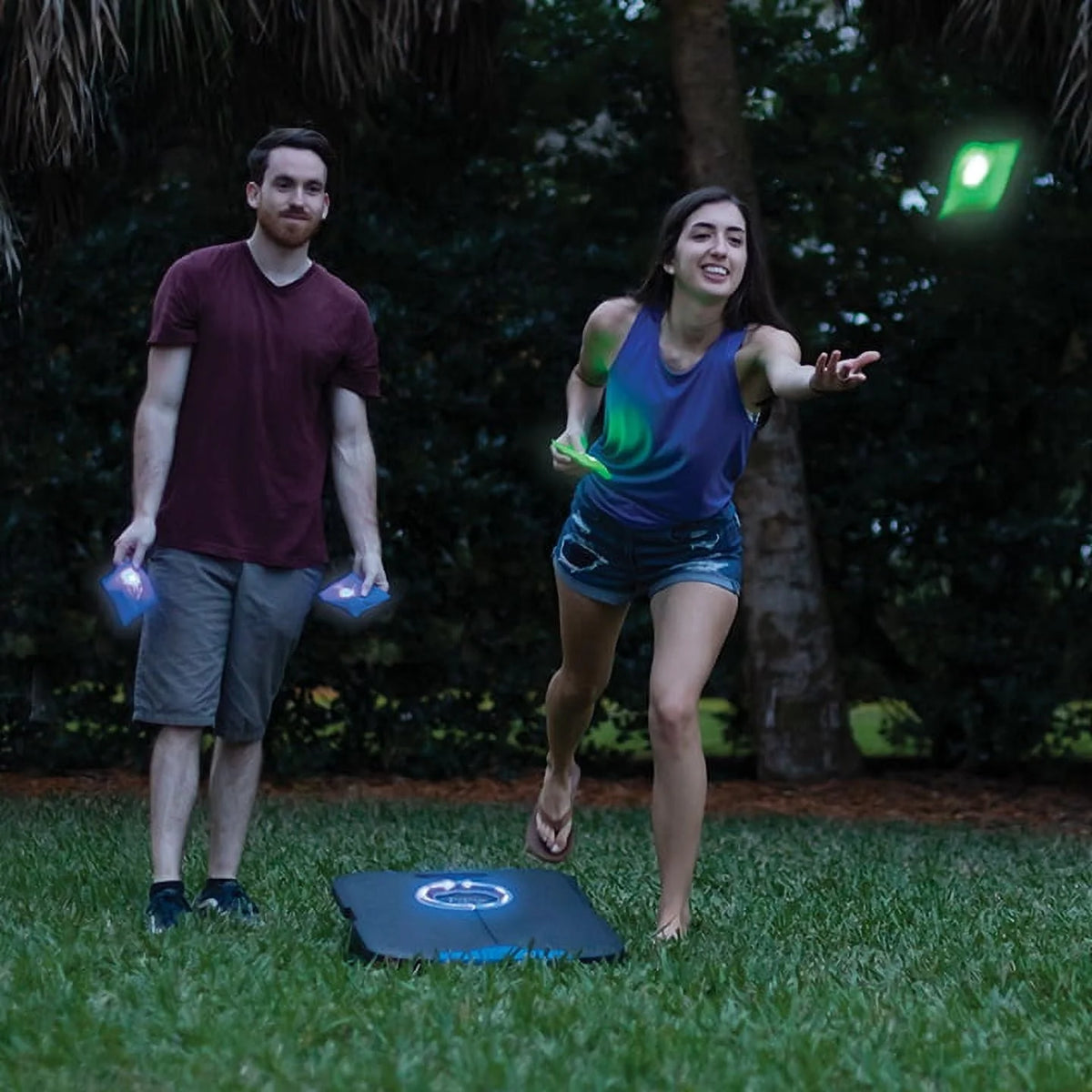 Light-Up Bean Bag Toss Cornhole Set X183