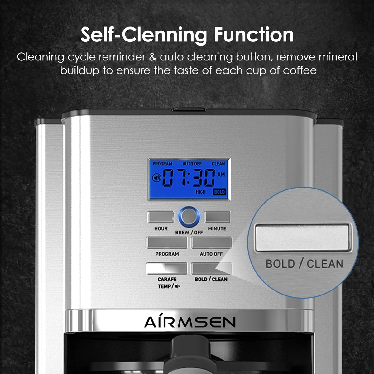 Stainless Steel 12 Cup Programmable Drip Coffee Maker K7431