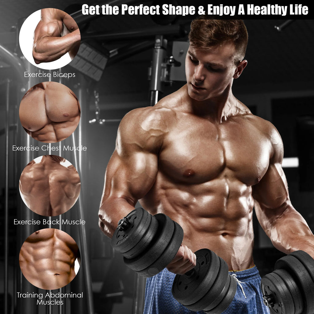 66 Lbs. Adjustable Dumbbell Set Y941305