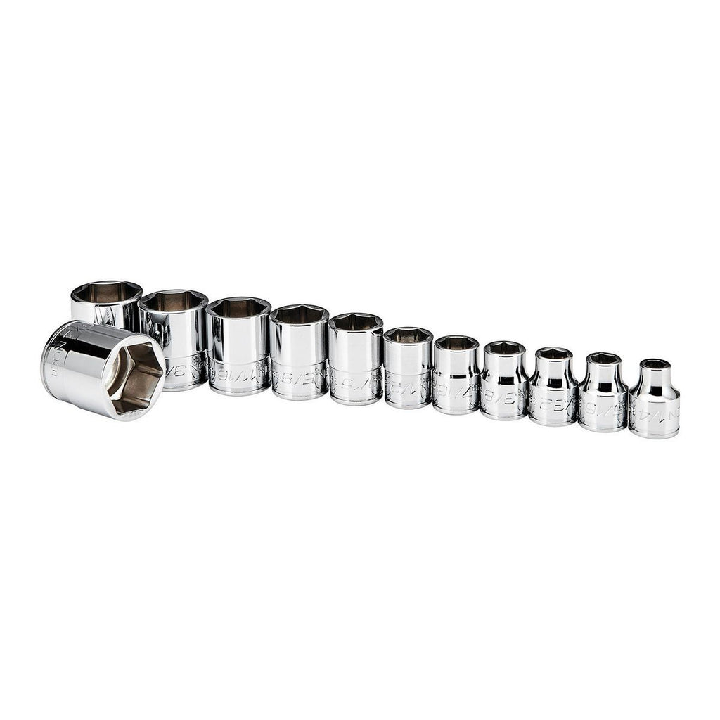 3/8 in. Drive SAE Shallow Socket Set, 12-Piece B97677