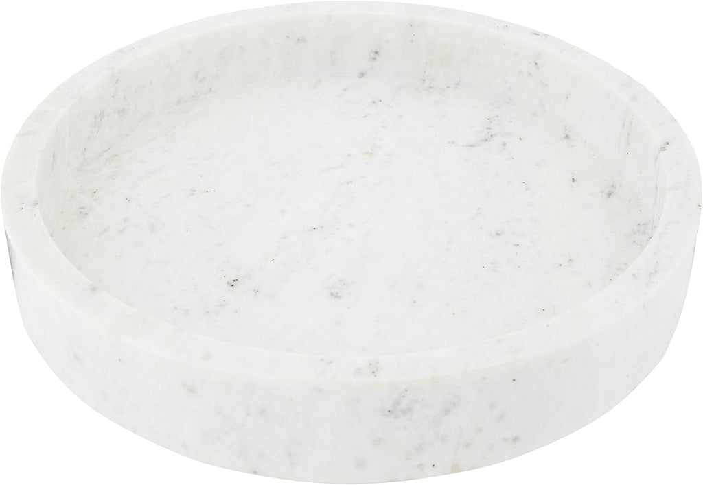 8 Round Carved Marble Tray G57136