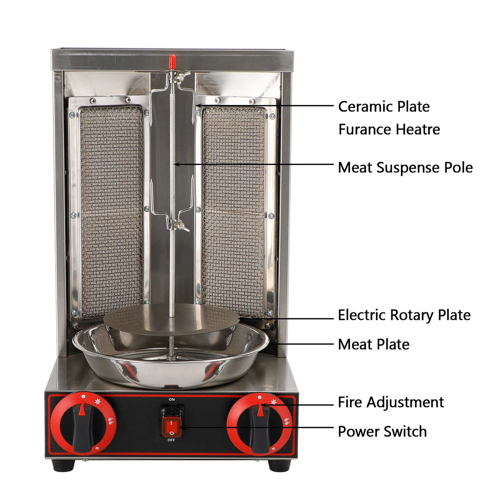 Propane 2 Burner Vertical Shawarma Grill X729011