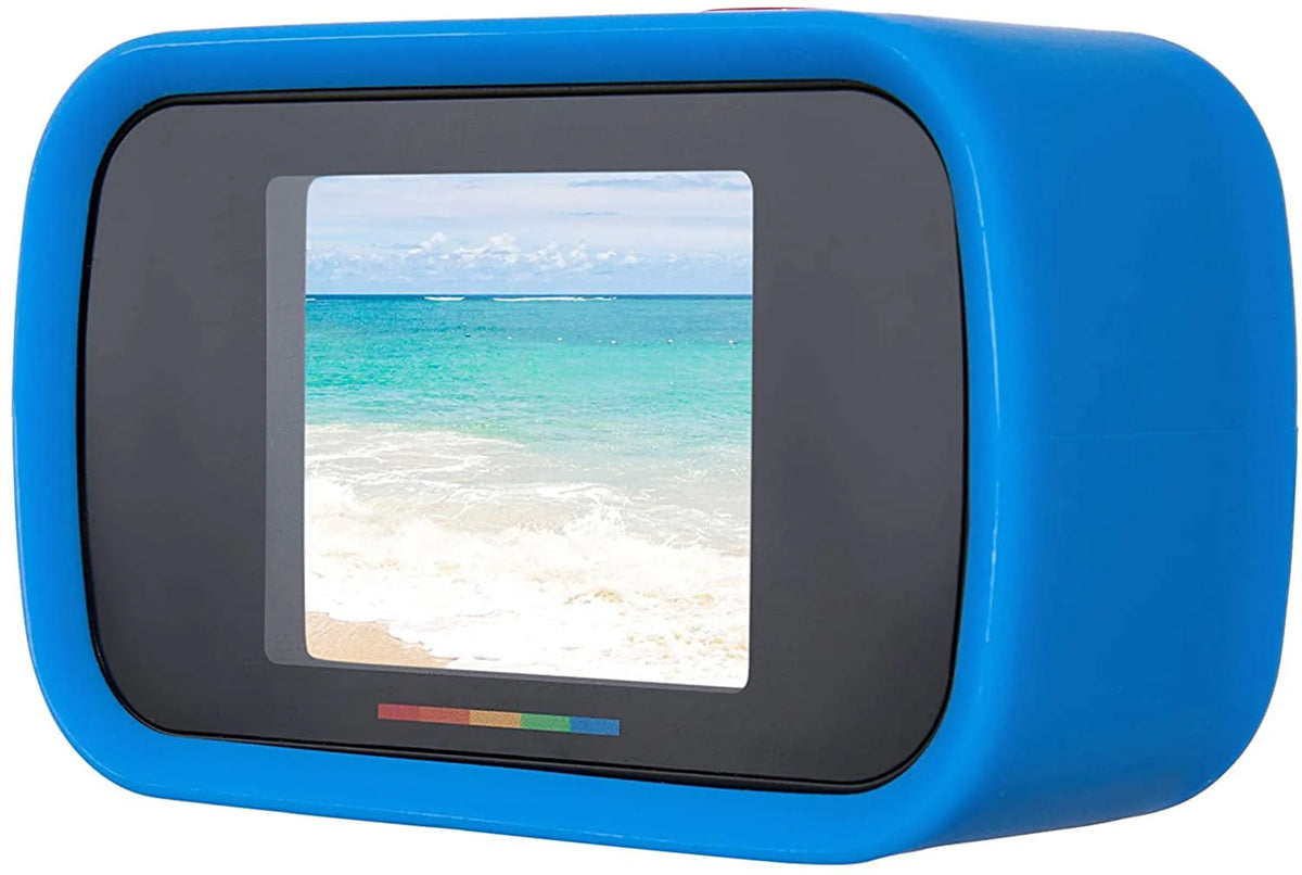 Blue and White Dual Screen 4K 18MP Waterproof Action Camera P265