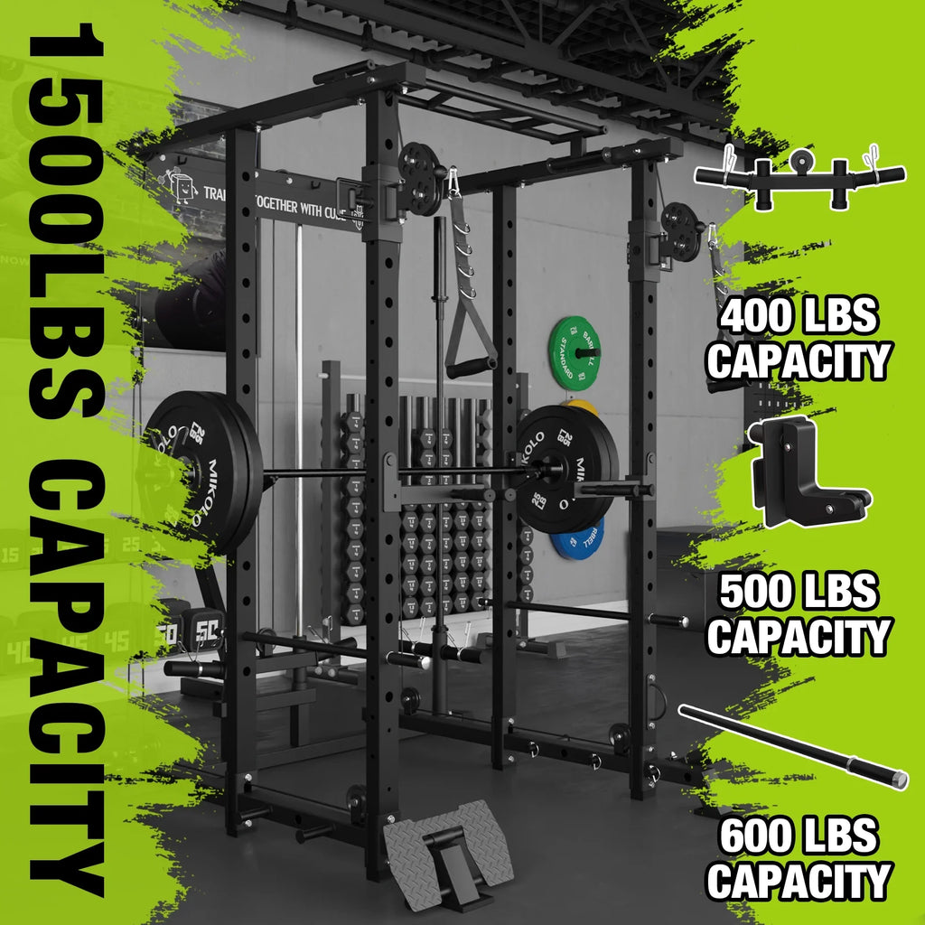 Power Rack Cage with Cable Crossover Machine D5093