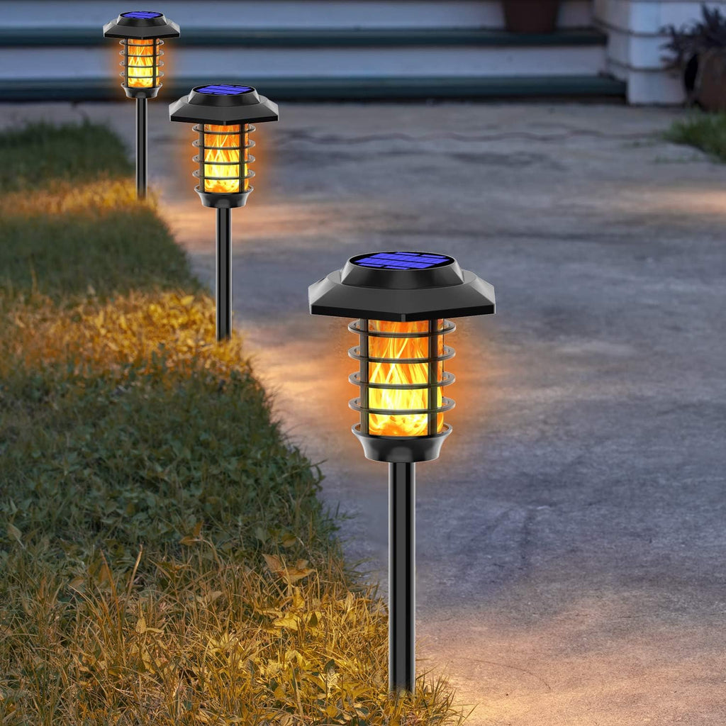 IP65 Waterproof Solar Flame Lights Outdoor 4 Pack C114195