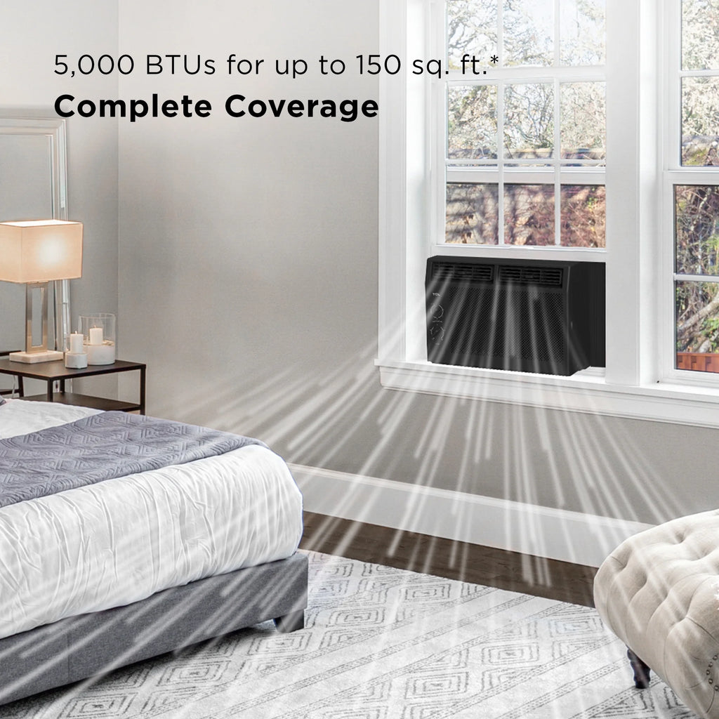 5,000 BTU Mechanical Window Air Conditioner, Black K760683