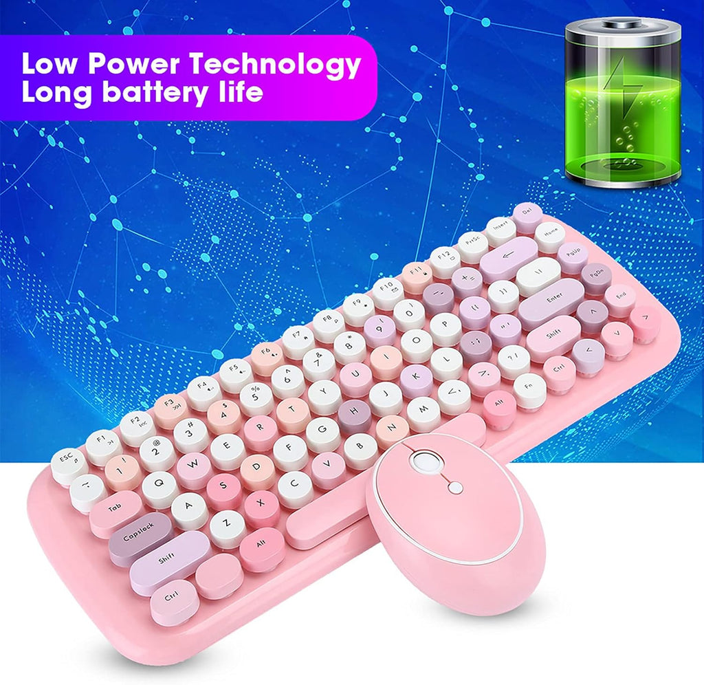 Wireless Keyboard Mouse Set 84 Key 1600DPI O468