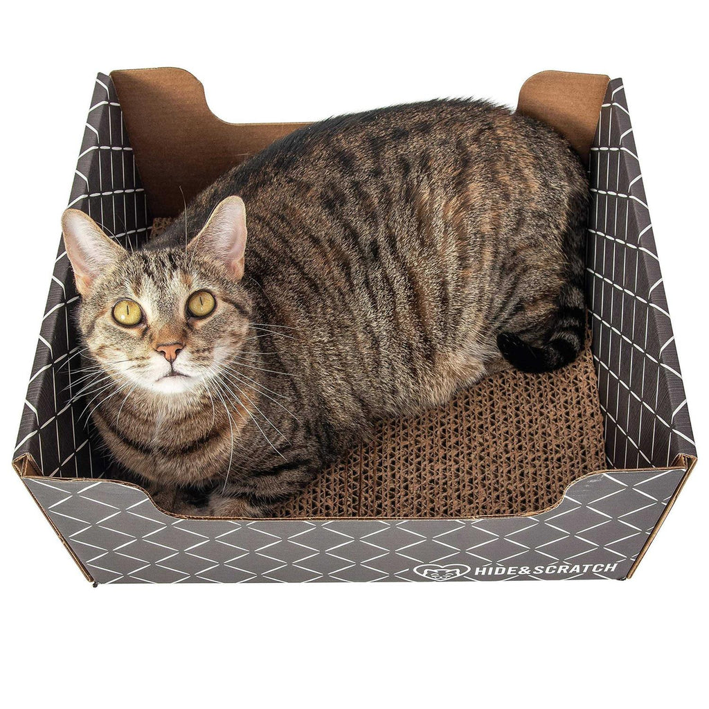 Extra-Large Heavy Duty Cardboard Cat Scratcher and Lounger Box Z75956