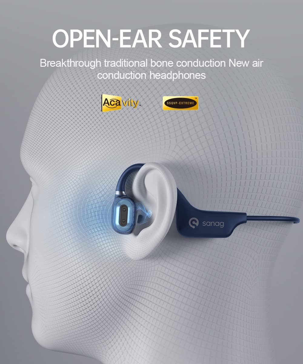 Open-Ear Wireless Bluetooth 5.0 Air Conduction Headphones with Mic T57140