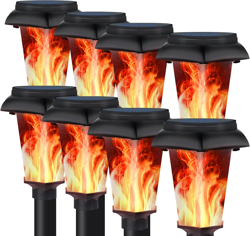 IP65 Waterproof Solar Flame Lights Outdoor 4 Pack C114195