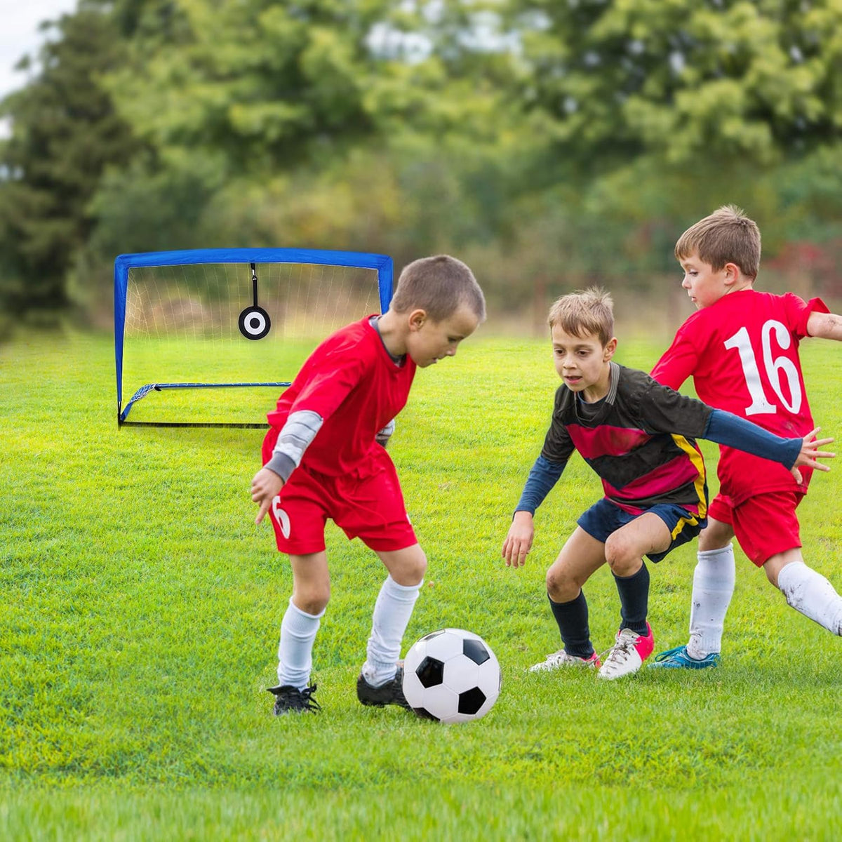 4'x3' Portable Pop Up Soccer Goals with Carry Bag, 2 Pack A23368