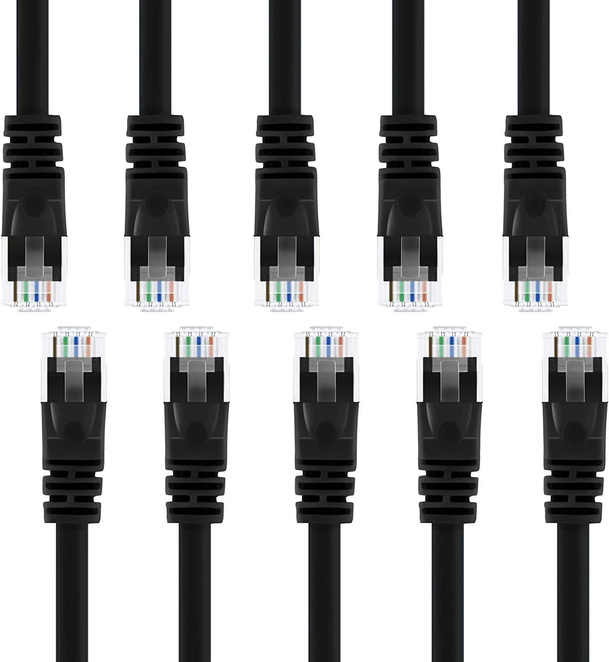 Cat5e Ethernet Patch Cable 10 Feet Black Z9803