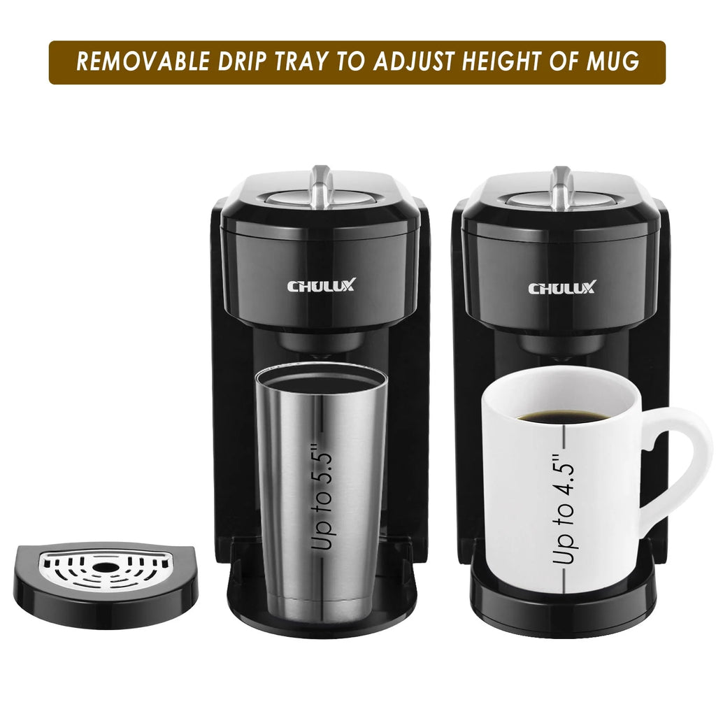1000W Single Serve Stainless Steel Coffee Maker Y468