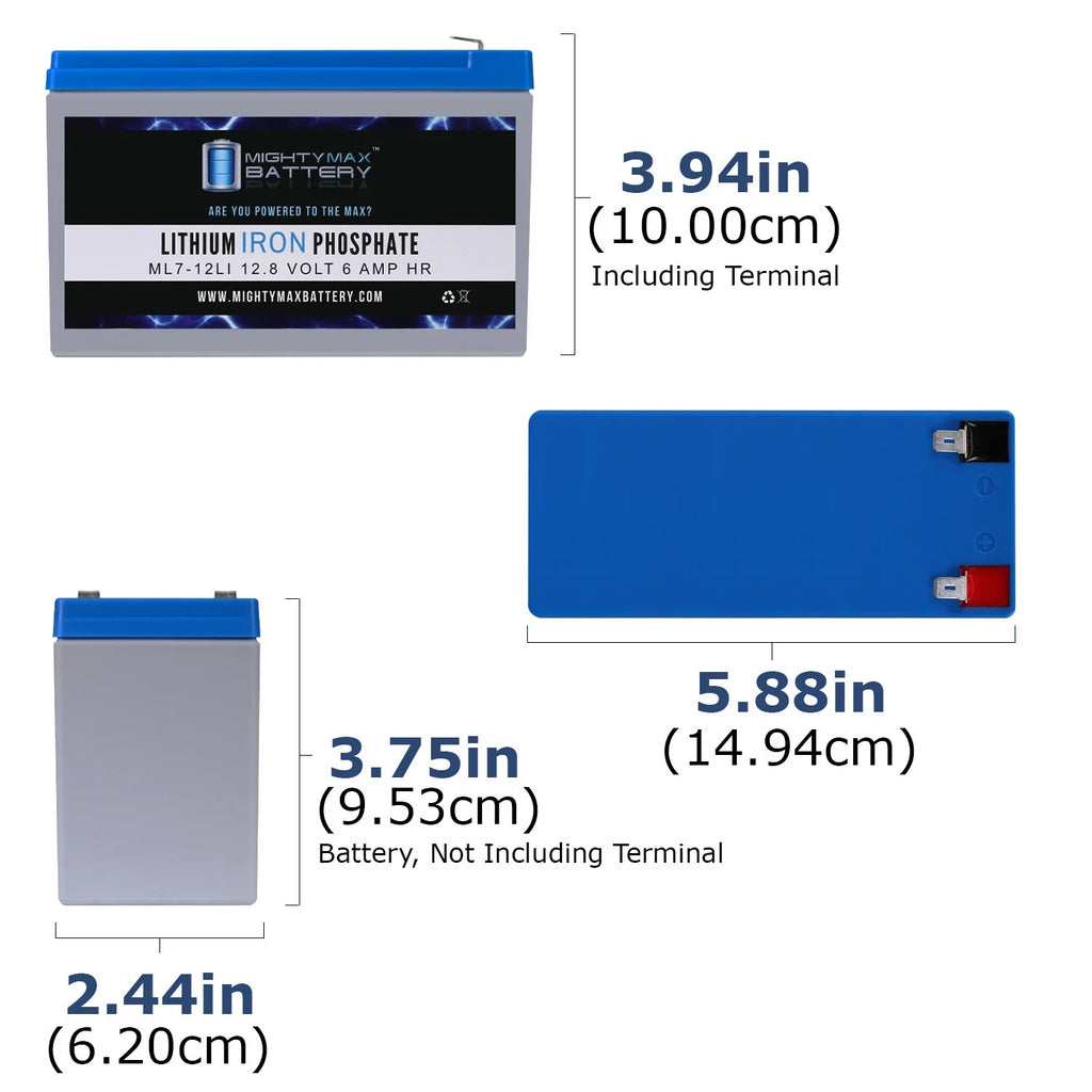 12V 7AH Lithium Replacement Battery M112