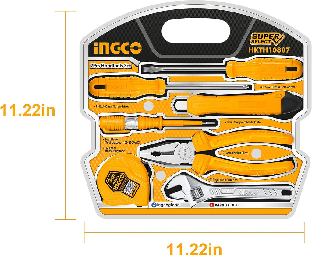 7 Pc Household Basic Tool Set O7711