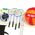 Volleyball and Badminton Combo Set with Adjustable Height Net D772565
