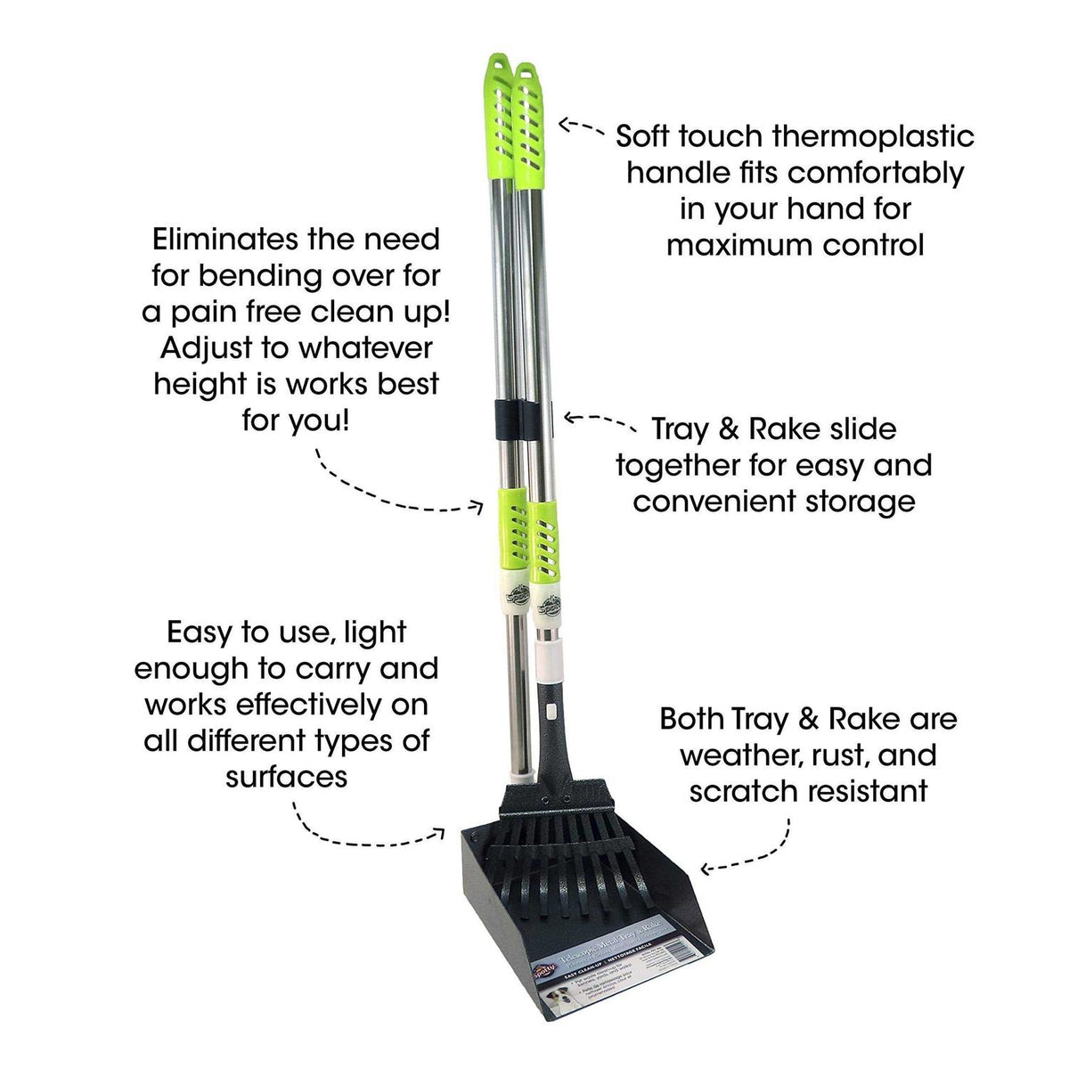 Telescoping Metal Tray & Rake F872231