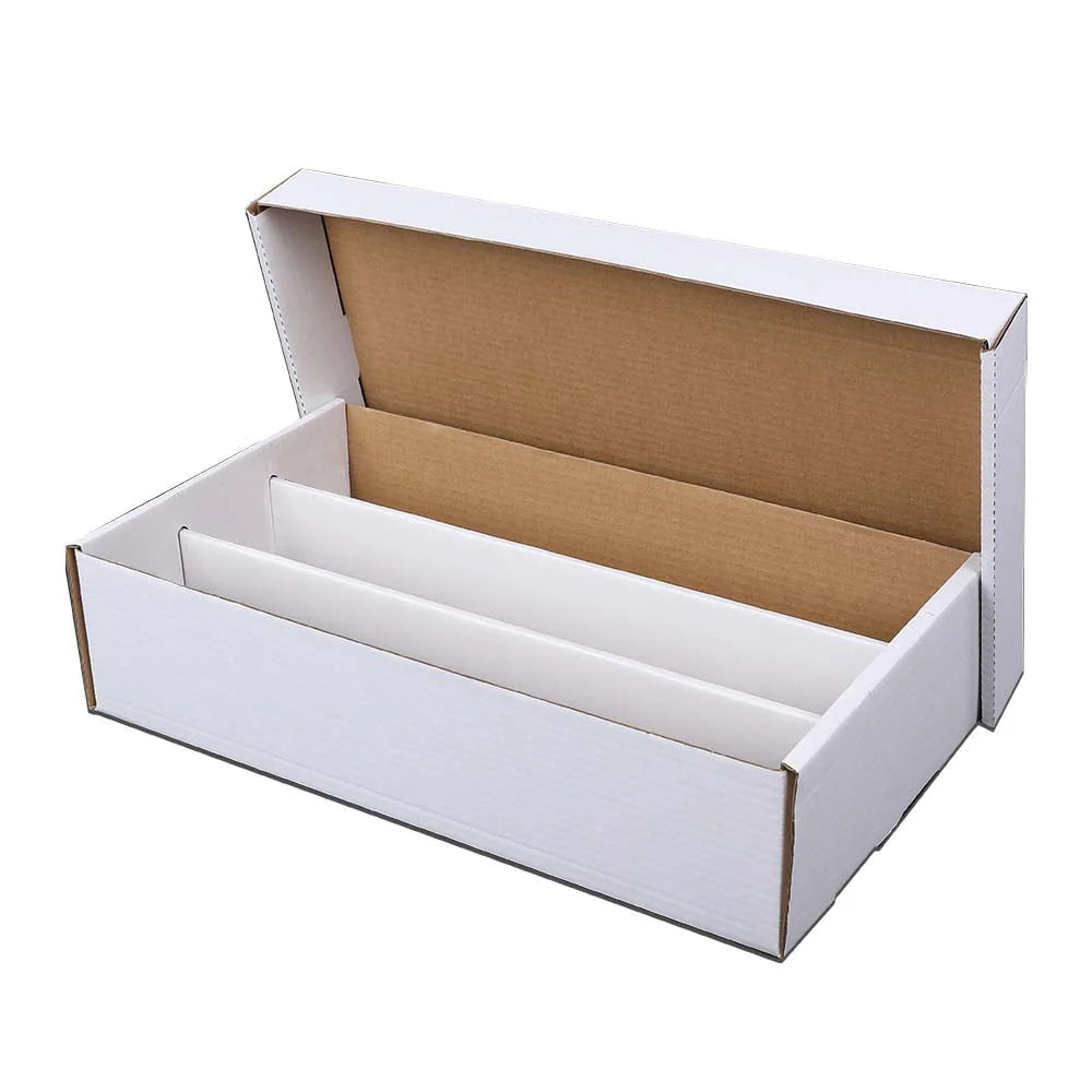 Corrugated Cardboard Card Storage Box 3000 Count White Divider R806768