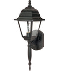 1-Light Textured Black Wall Lantern T42162