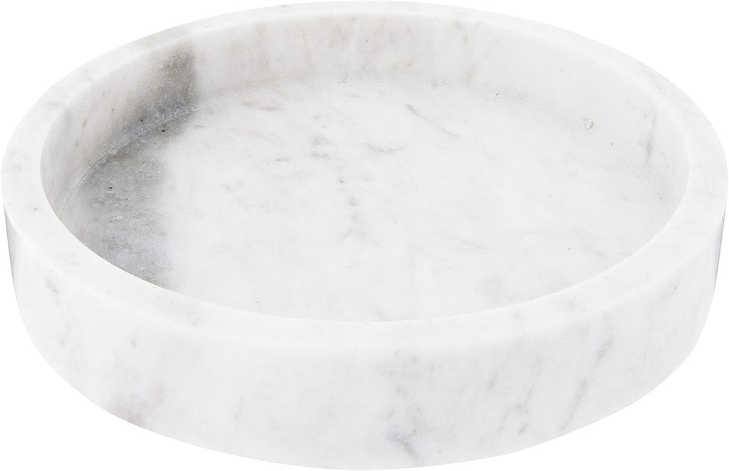 8 Round Carved Marble Tray G57136