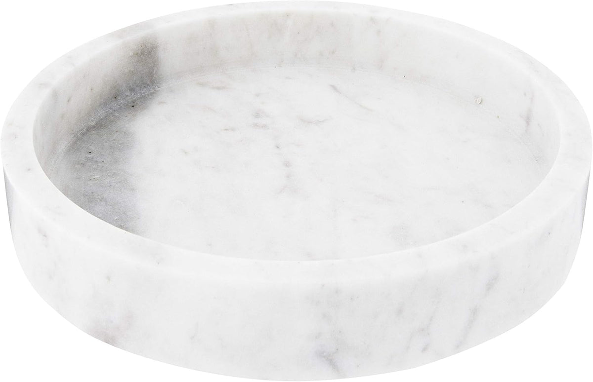 8 Round Carved Marble Tray G57136