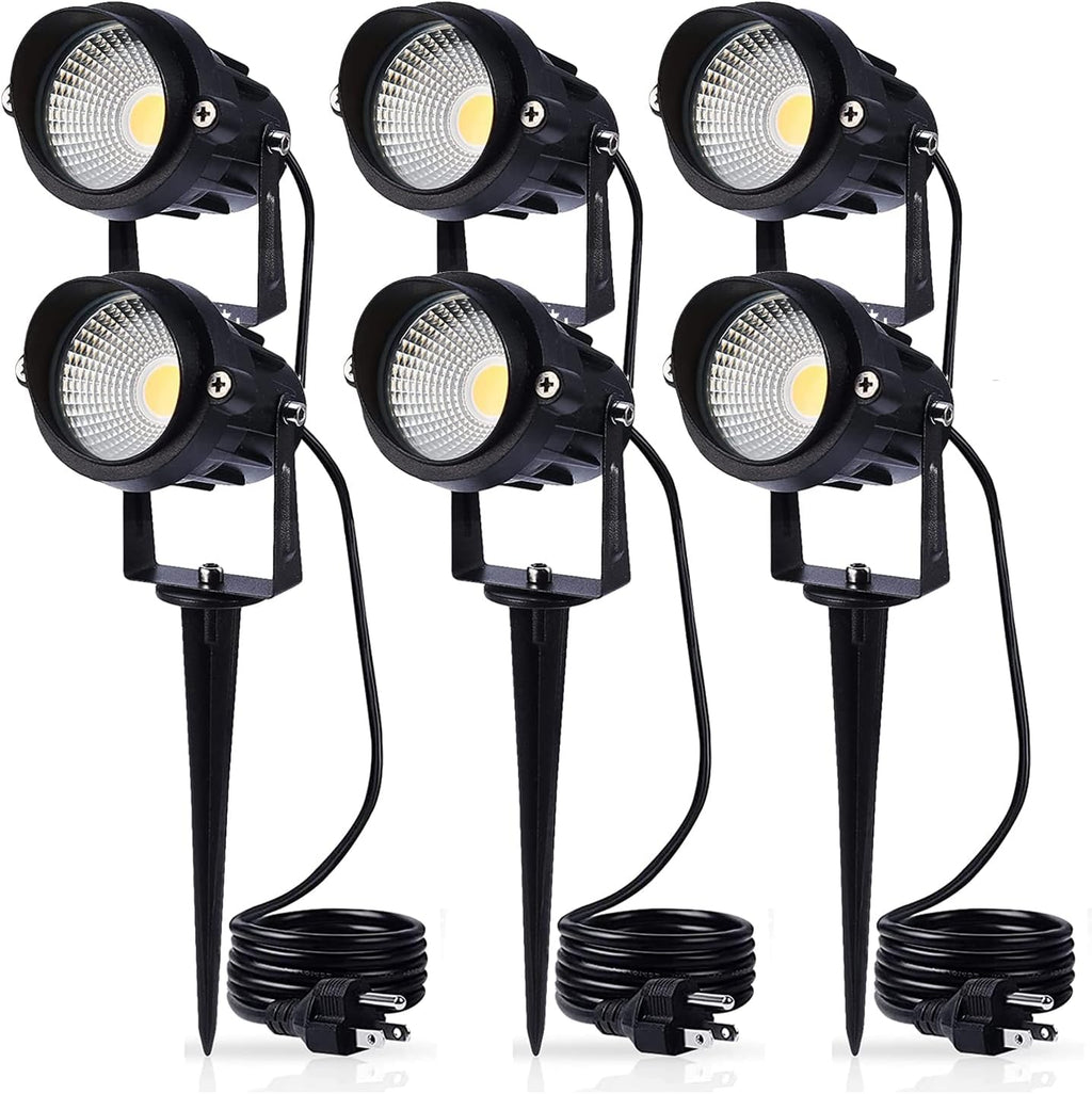 Warm White Waterproof LED Landscape Spot Lights 6 Pack B70289