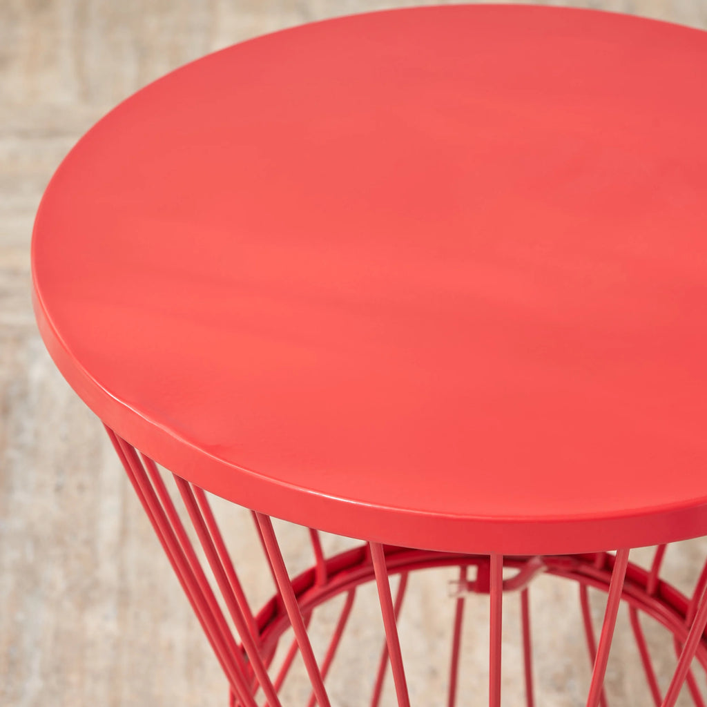 16 Inch Iron Side Table W9730