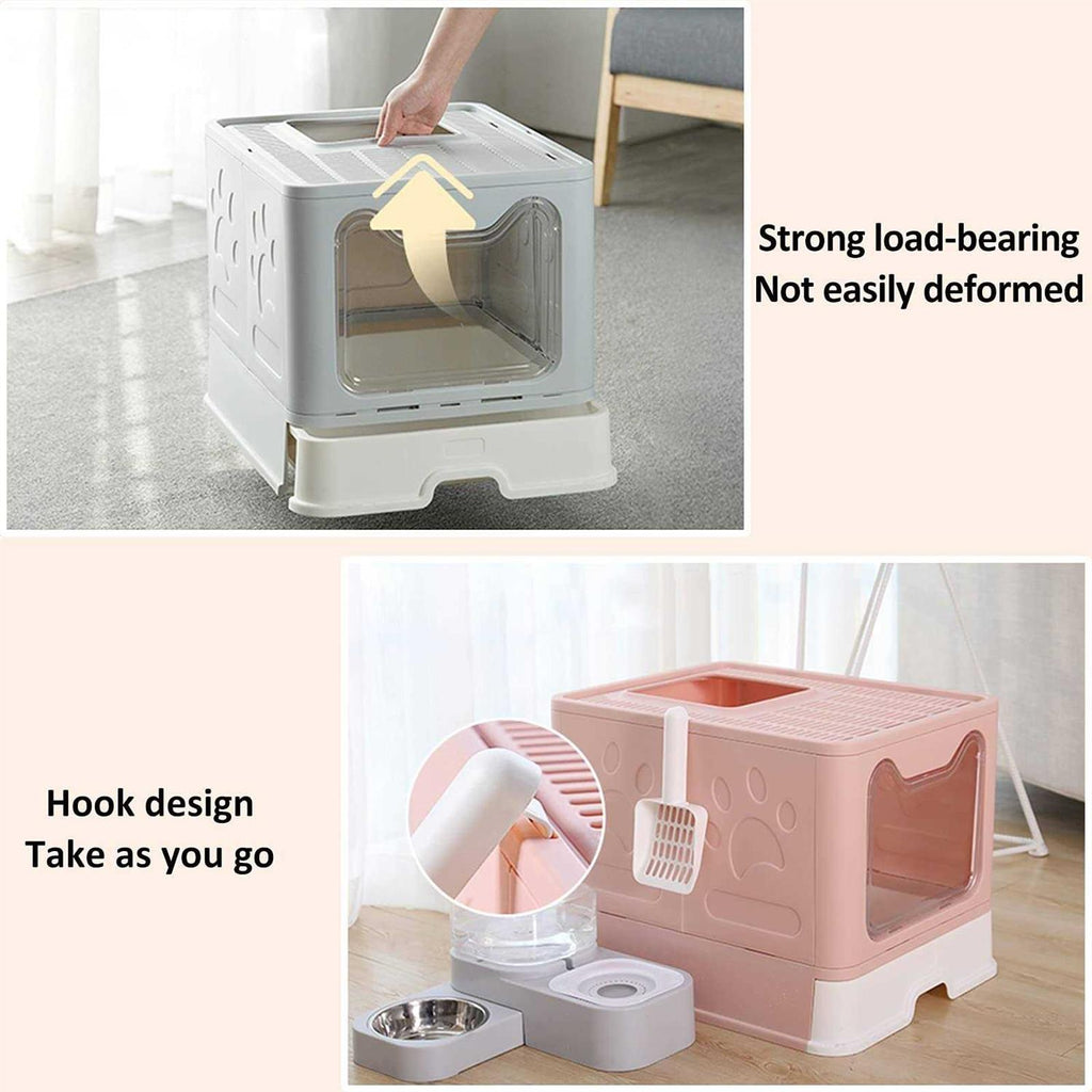 Enclosed Cat Litter Box with Lid V4594