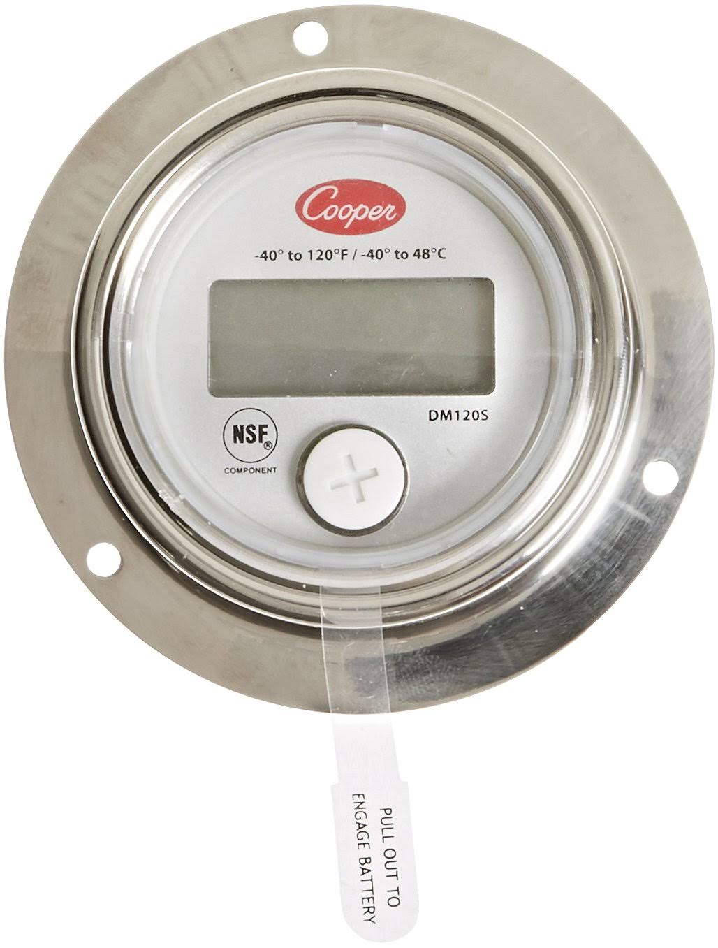 Digital Panel Thermometer with 2 Back Flange M52667