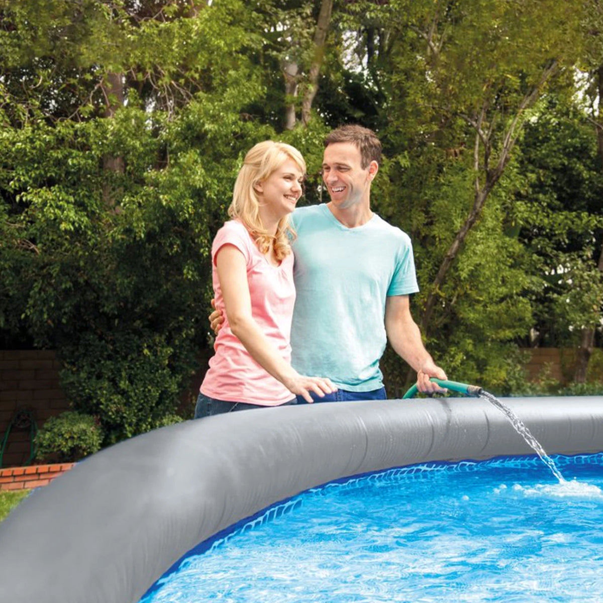 15' x 42 Inflatable Above Ground Swimming Pool Set N557213