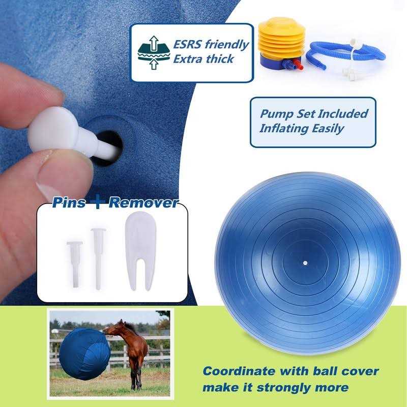 Horse Herding Ball 40 Anti-Burst Giant Soccer Ball Toy I339033