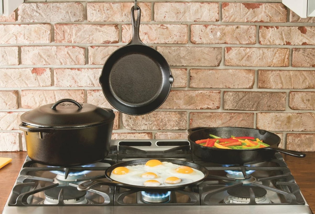 Pre-Seasoned Cast Iron Baking Pan with Loop Handles V536