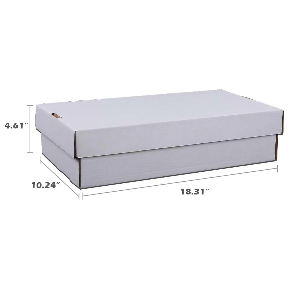 Corrugated Cardboard Card Storage Box 3000 Count White Divider R806768