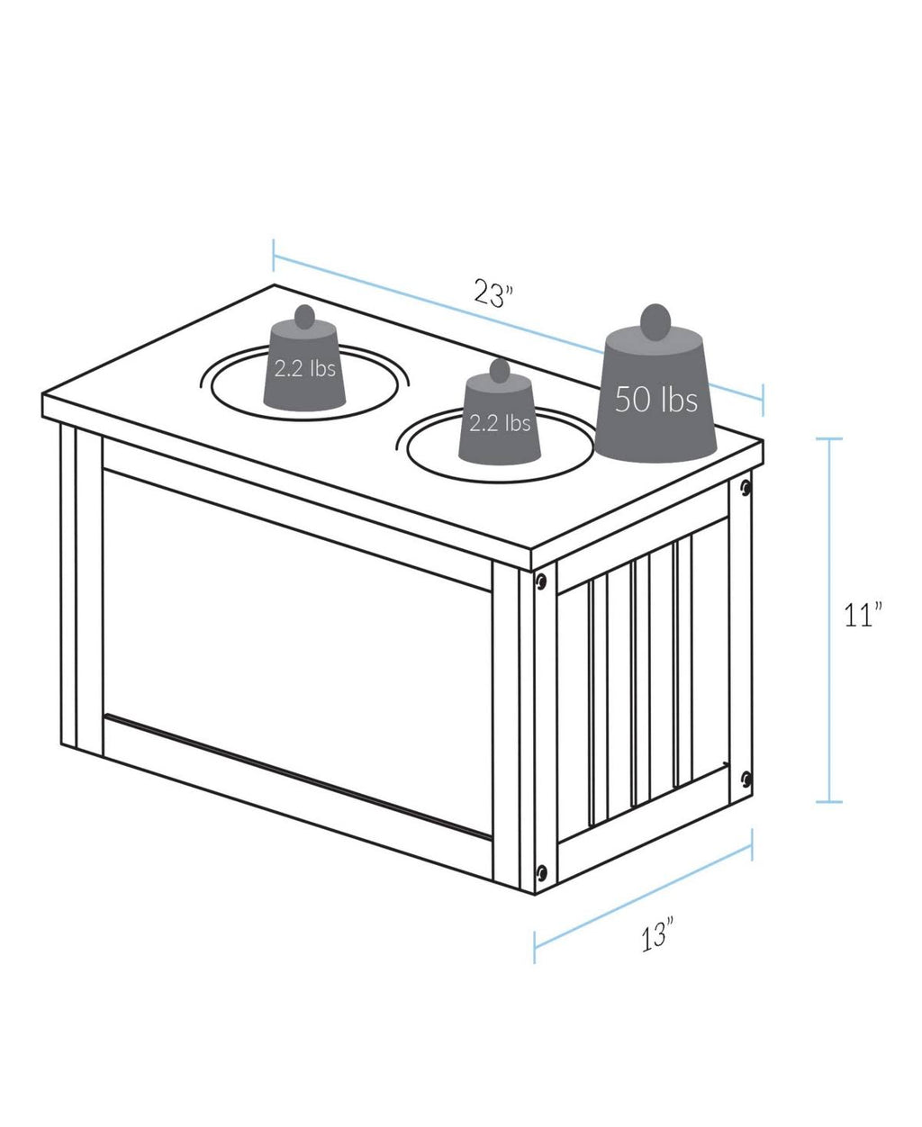 Pet Feeder Storage Stand E890093