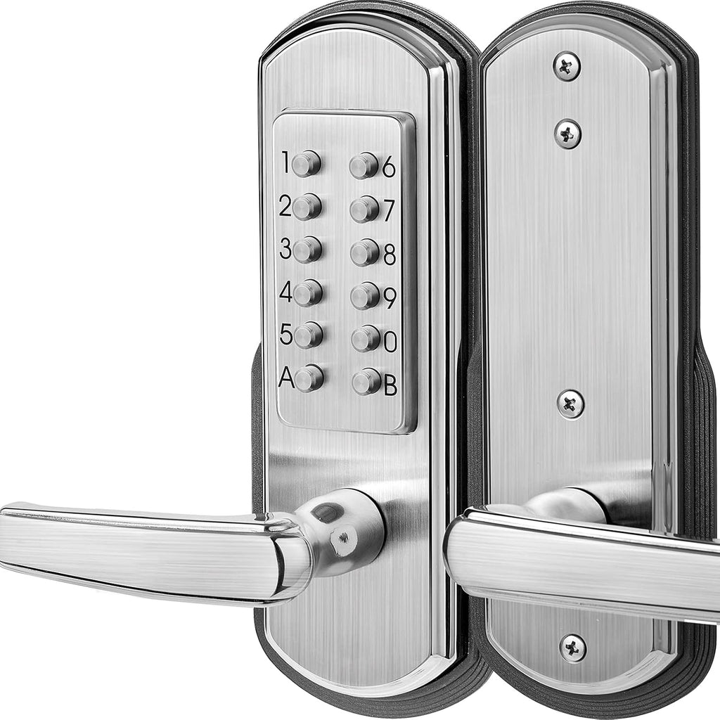 Keypad Door Lock with Handle Stainless Steel F23330