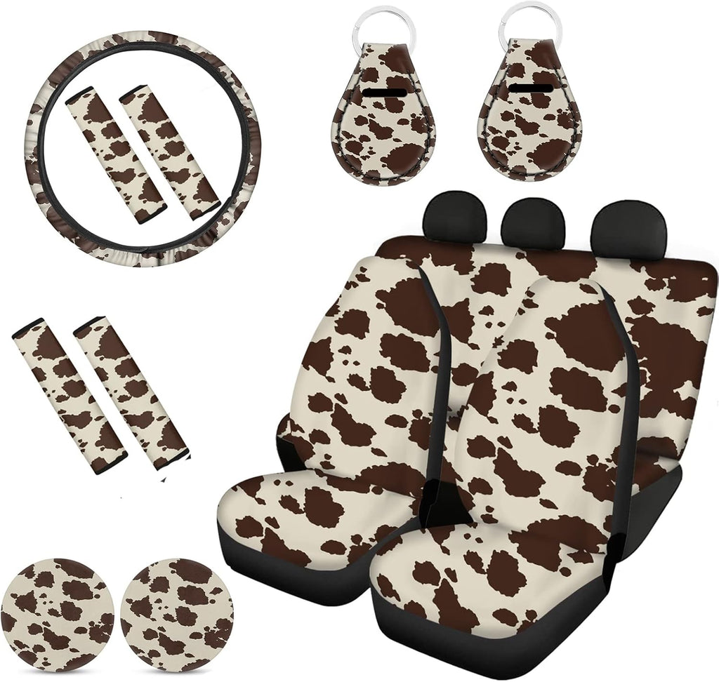 Leopard Print 13pcs Car Seat Covers Set S793
