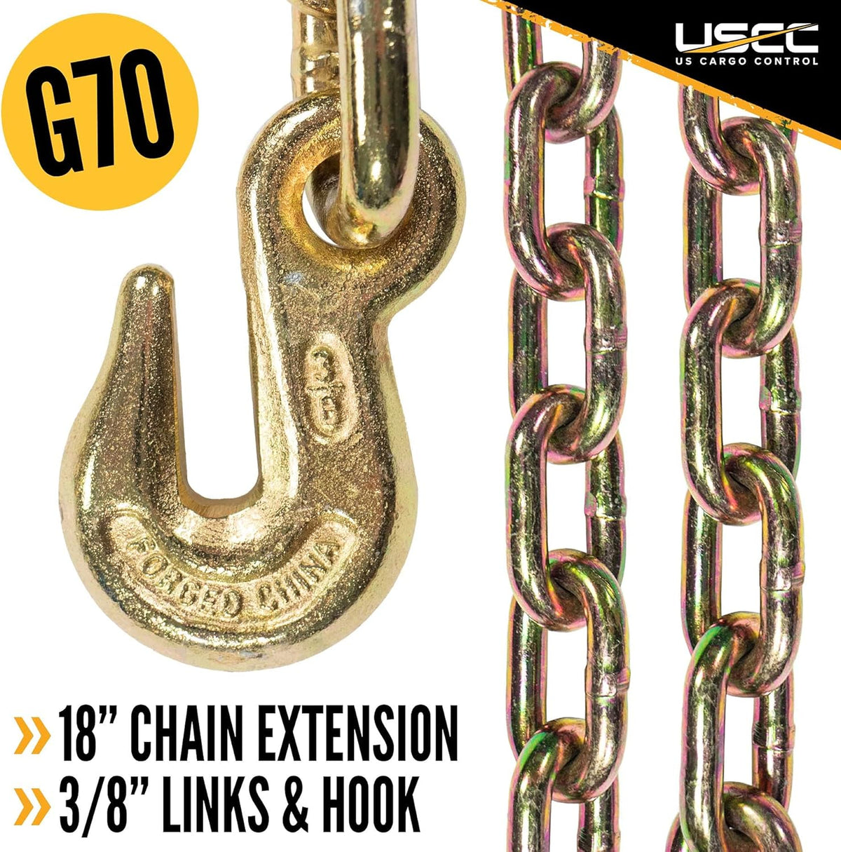 4 Inch x 50 Foot Blue Winch Strap with Chain Extension A60682