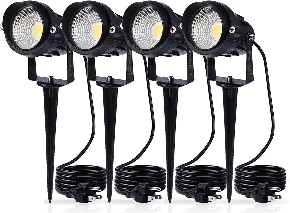 Warm White Waterproof LED Landscape Spot Lights 6 Pack B70289