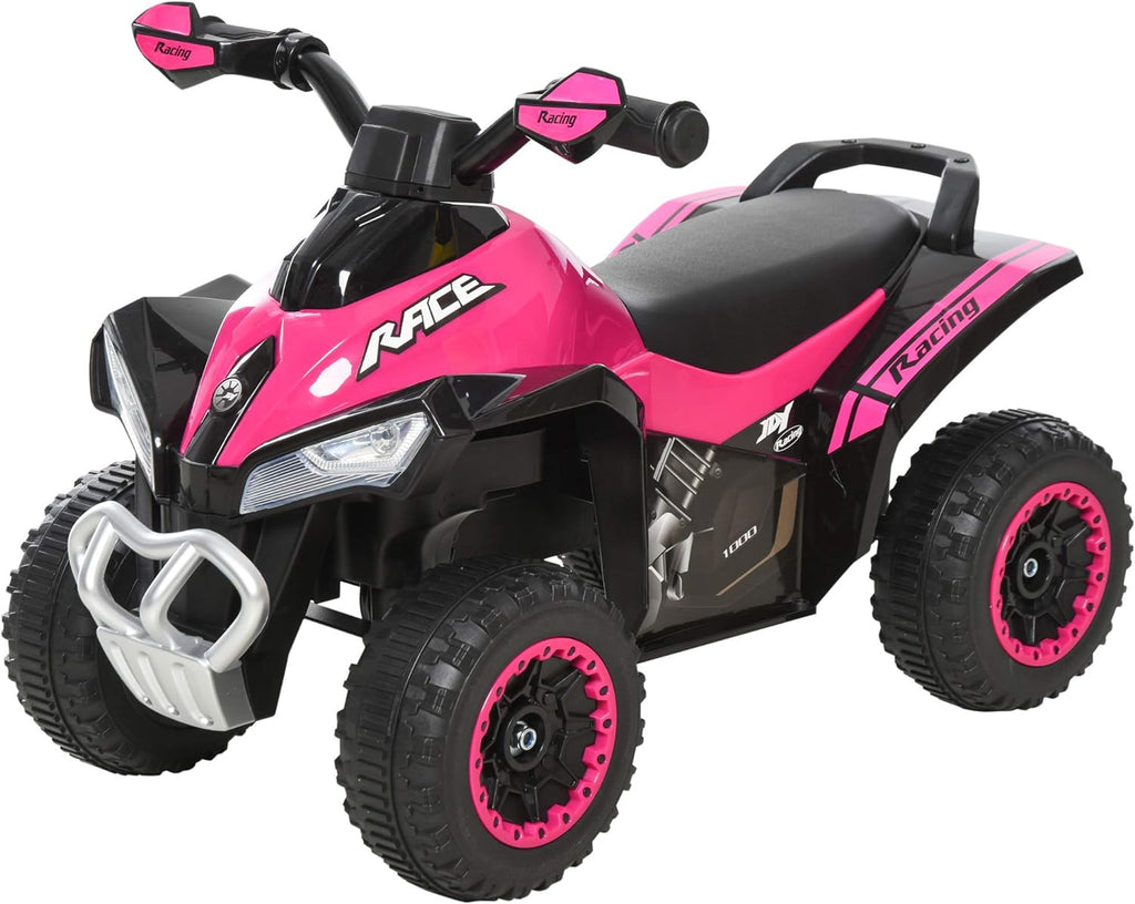 Pink 4 Wheel Foot-to-Floor Ride on Car T6147
