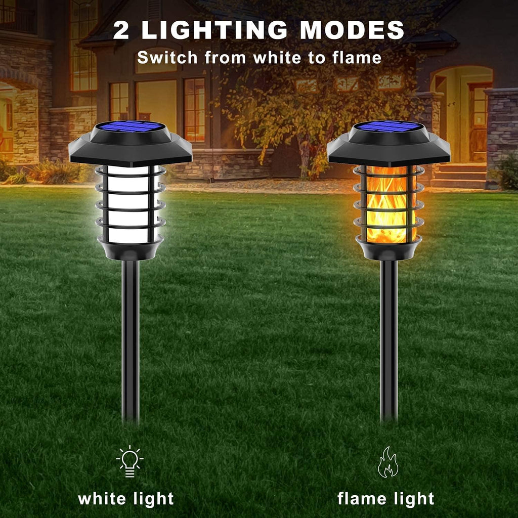 IP65 Waterproof Solar Flame Lights Outdoor 4 Pack C114195