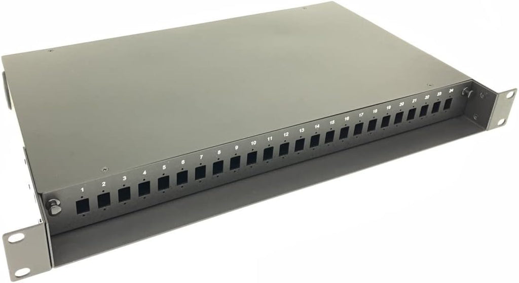 1U 19 24 Port SC Simplex LC Duplex Fiber Optic Rack Mount Enclosure Fiber Patch Panel V736758