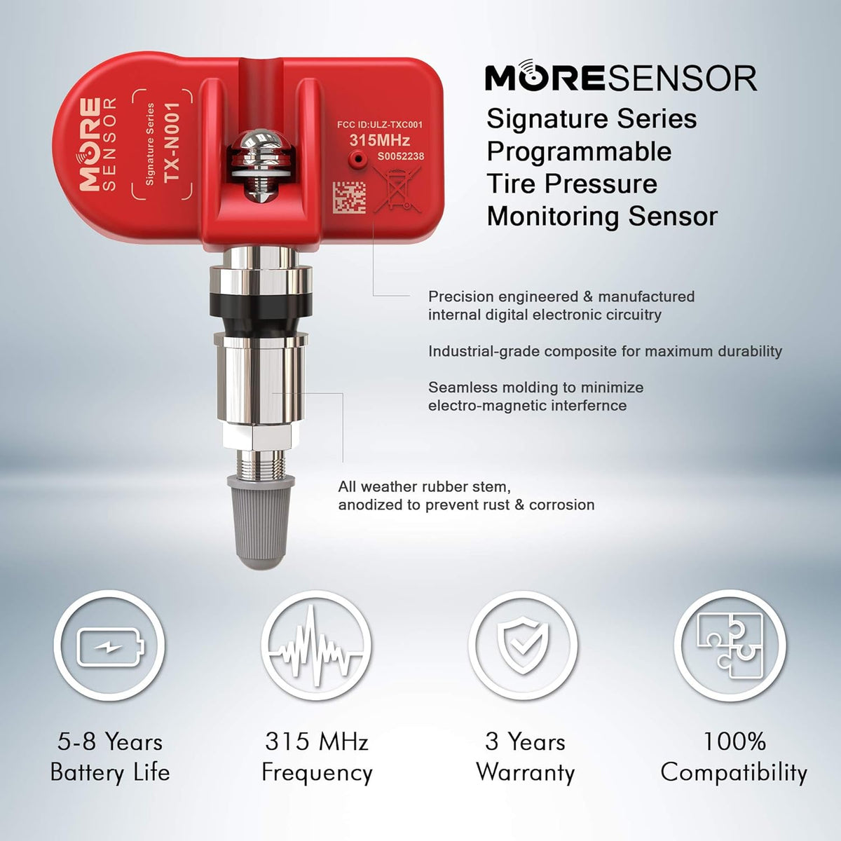 315MHz TPMS Tire Pressure Sensor 4-Pack V32554