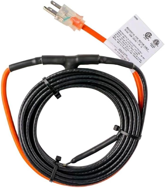 12-Foot Pipe Heating Cable with Thermostat Y11737