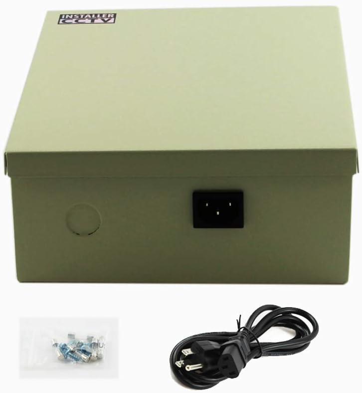 18 Outputs 12 Amp 12V DC CCTV Power Supply Box T49462