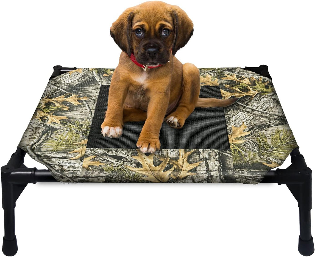 Elevated Dog Bed Cooling Cot with Mesh Center H6659